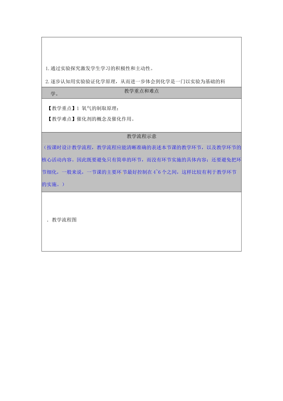 河北省秦皇岛市山海关桥梁中学九年级化学上册 《氧气制取》教案 人教新课标版_第3页