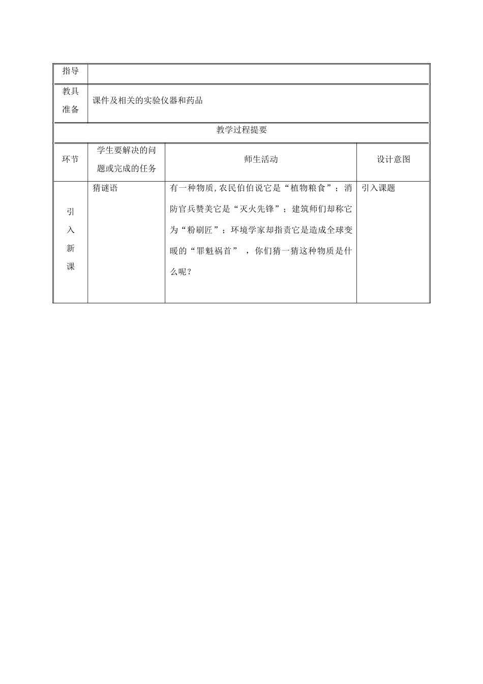 湖南省益阳市资阳区迎丰桥镇九年级化学上册 第五章 燃料 5.3 二氧化碳的性质和制法 二氧化碳的性质及用途教案 （新版）粤教版-（新版）粤教版初中九年级上册化学教案_第2页