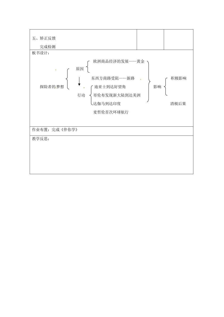 江苏省连云港市岗埠中学九年级历史上册 探险者的梦想教案 北师大版_第3页