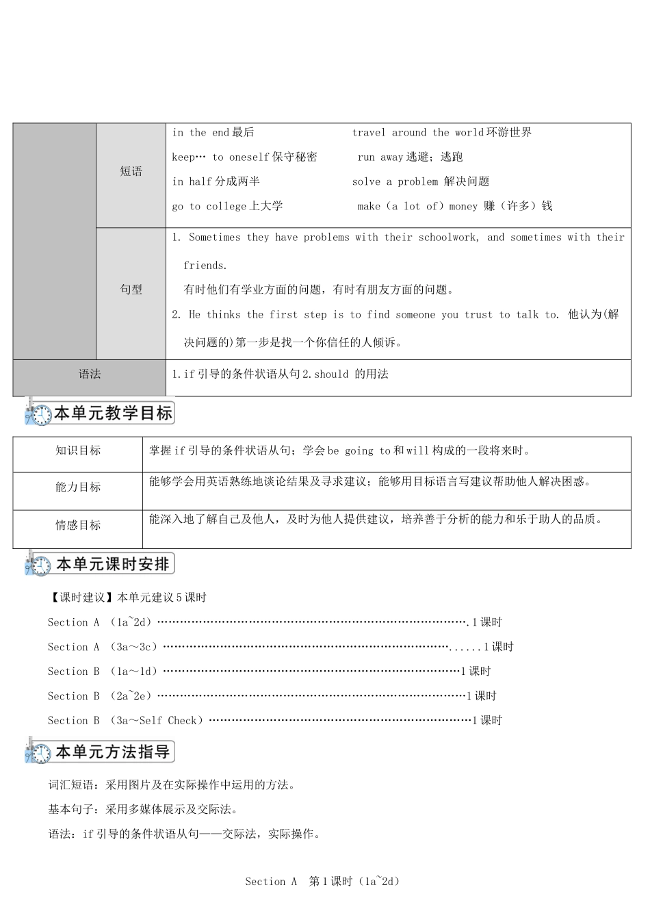 八年级英语上册 Unit 10 If you go to the party you'll have a great time Section A 第1课时导学案 （新版）人教新目标版-（新版）人教新目标版初中八年级上册英语学案_第2页
