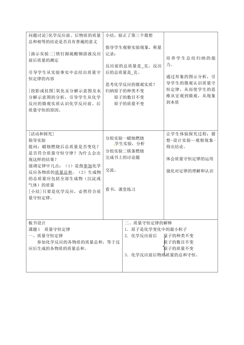 河北省保定市望都县第三中学九年级化学上册《化学方程式》教案 新人教版_第3页
