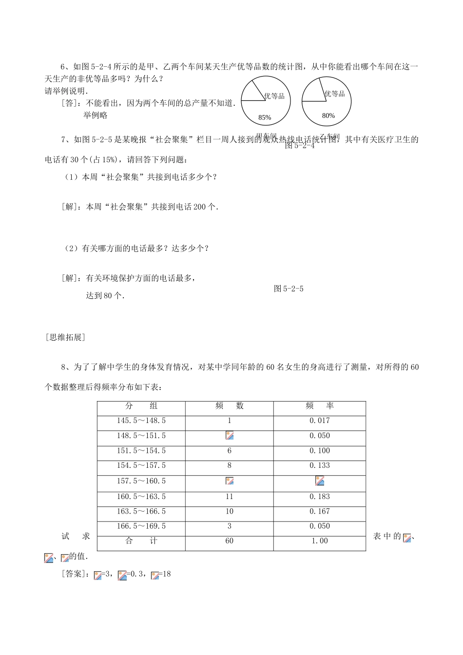 河南省偃师市府店镇第三初级中学七年级数学上册《5.02数据的表示》学案（1）_第3页