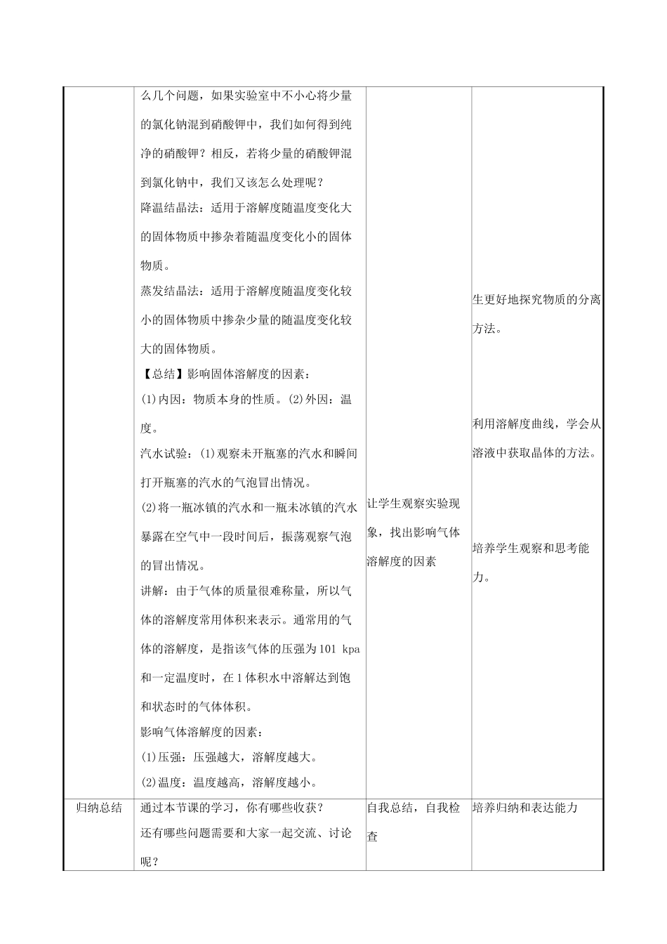 版九年级化学下册 第九单元 溶液 9.2 溶解度 9.2.2 溶解度教案 （新版）新人教版-（新版）新人教版初中九年级下册化学教案_第3页