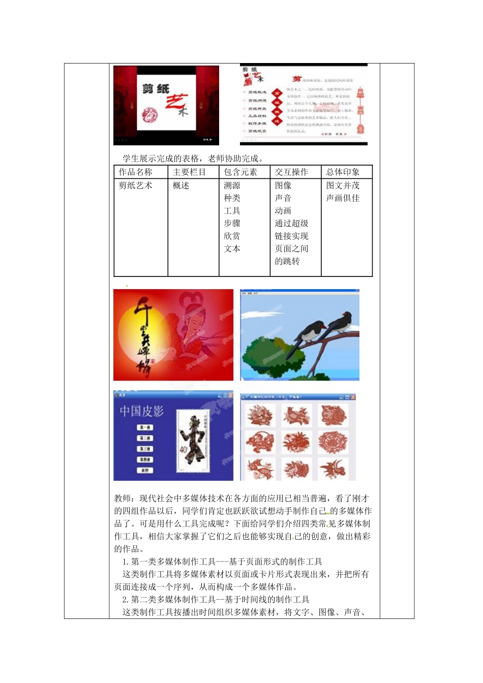 江苏省南通市川港中学七年级信息技术《精彩的多媒体世界》教案_第2页