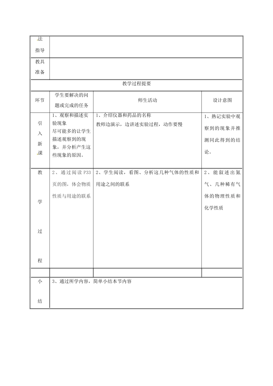 湖南省益阳市资阳区迎丰桥镇九年级化学上册 第2章 空气、物质的构成 2.1 空气的成分（第1课时）教案 （新版）粤教版-（新版）粤教版初中九年级上册化学教案_第2页