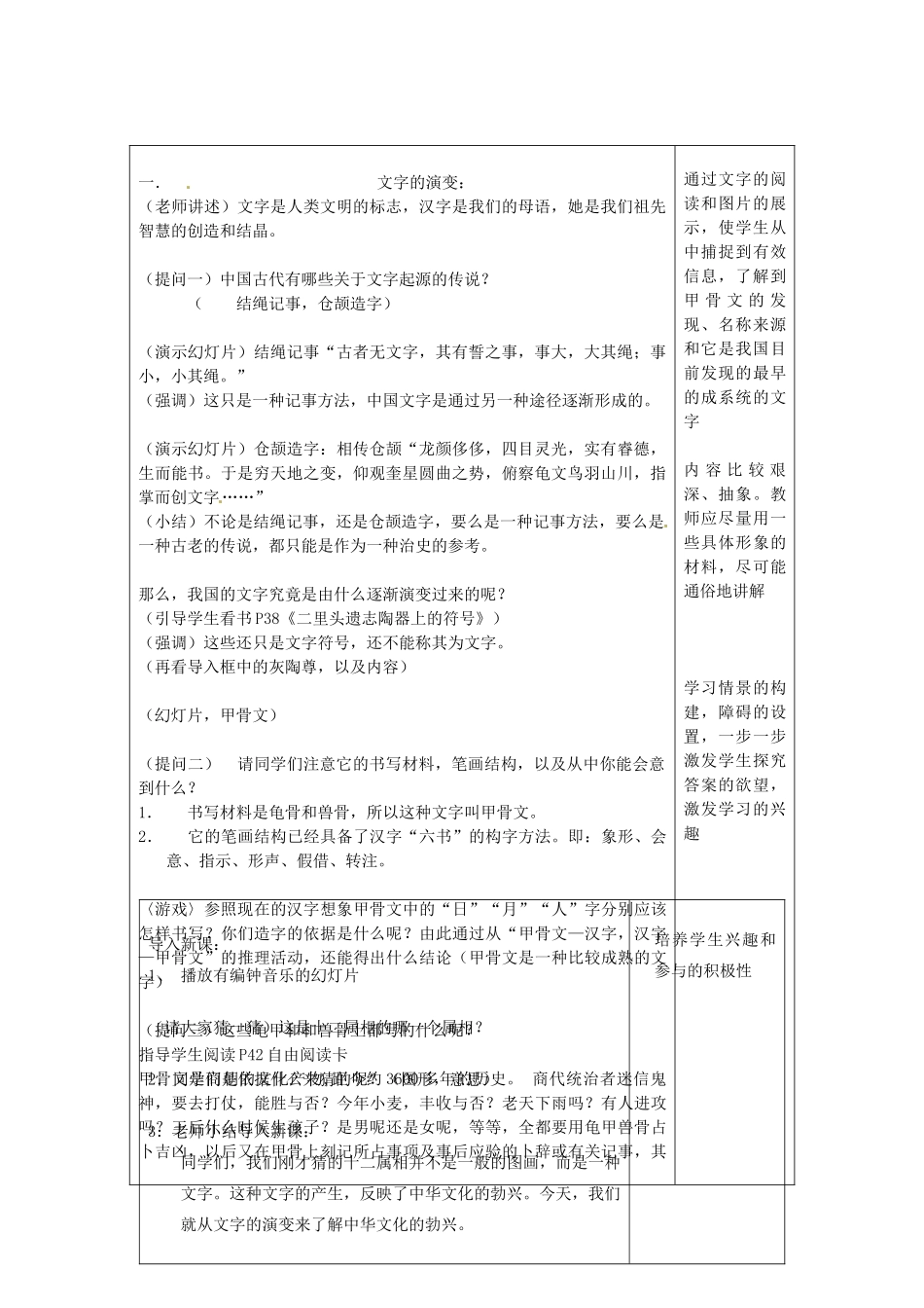 江苏省大丰市第七中学七年级历史《中华文化的勃兴（一）》教学设计_第2页