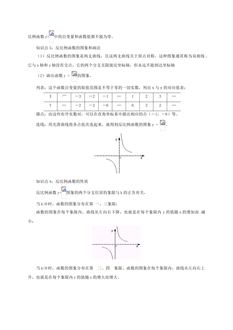 八年级数学下册 课后补习班辅导 反比例函数讲学案 苏科版-苏科版初中八年级下册数学学案_第2页