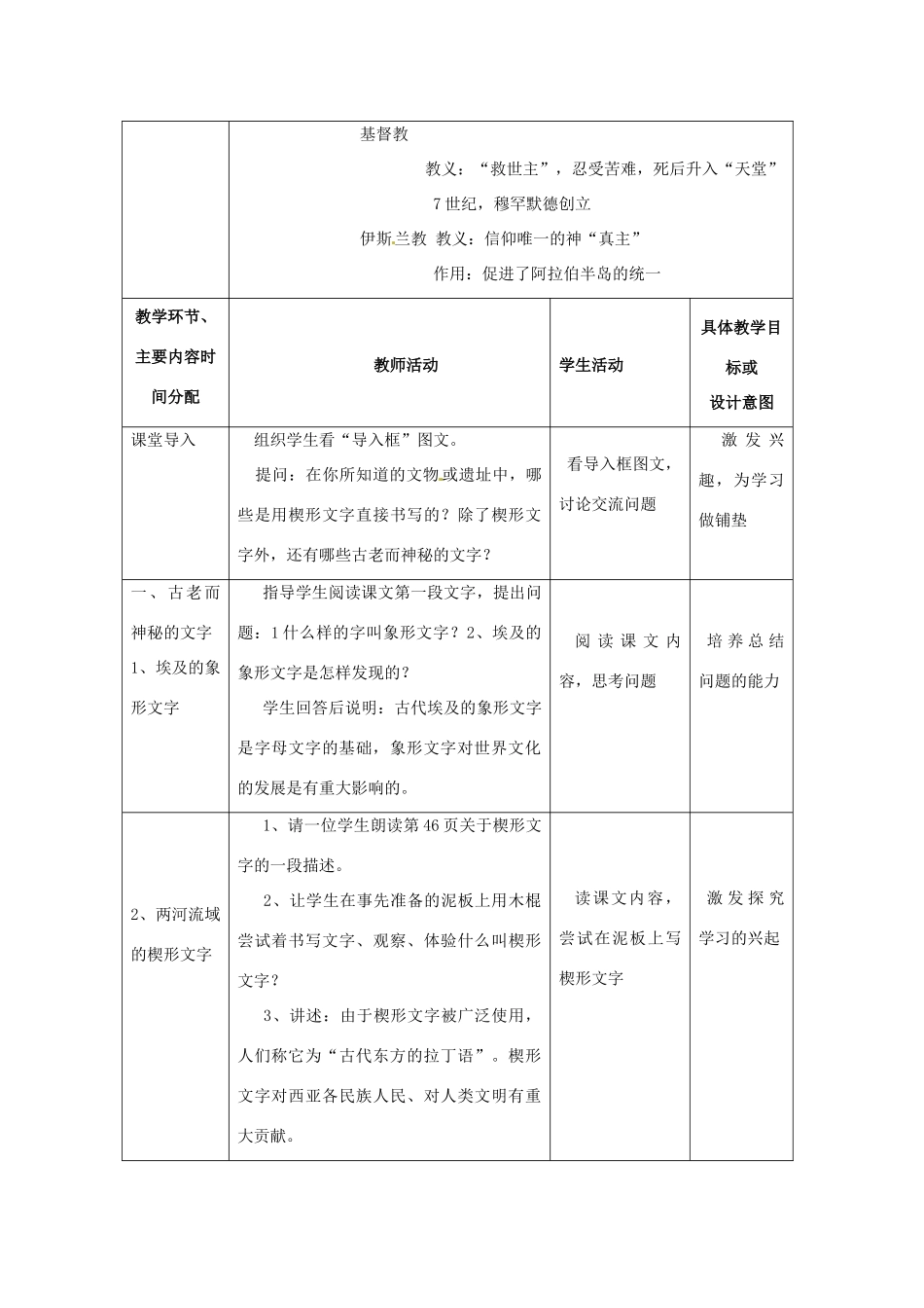 湖南省常德市第九中学九年级历史上册 第三单元 第8课 古代科技与思想文化（一）教案 新人教版_第2页