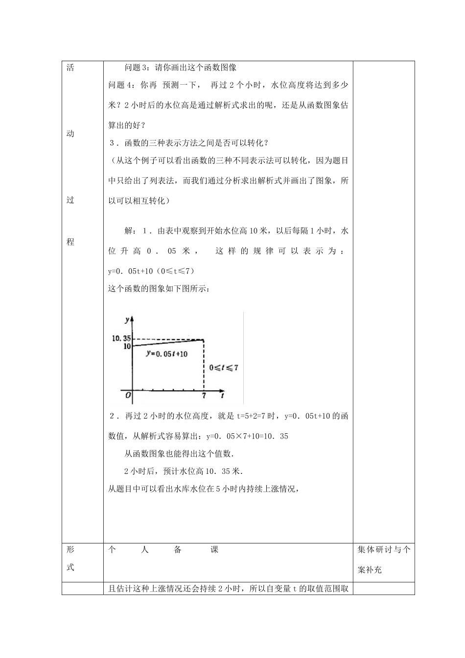 八年级数学上：14.1变量与函数（第3课时）导学案新人教版_第3页