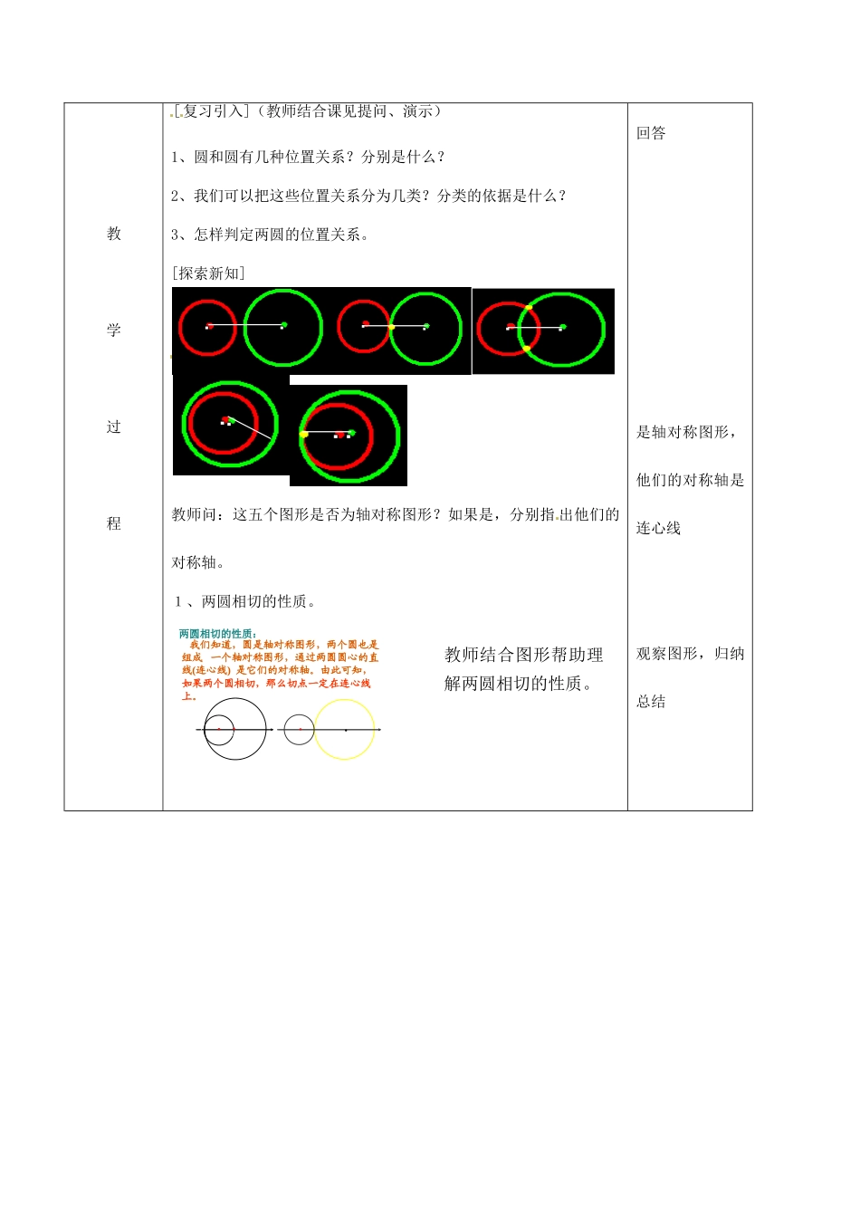 北京市窦店中学九年级数学下册《24.3圆和圆的位置关系》学案2（无答案） 北京课改版_第2页