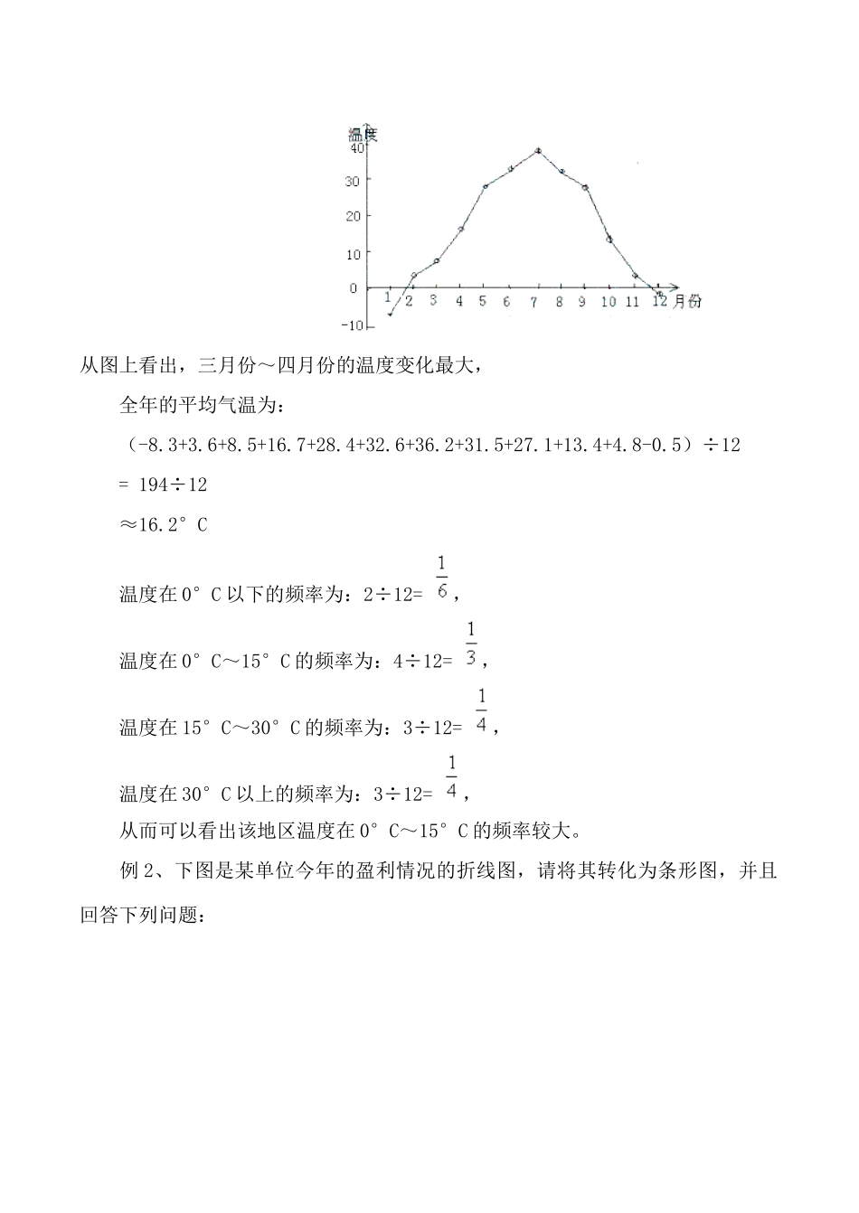 华师版七年级数学上册 数据的表示 学案_第2页