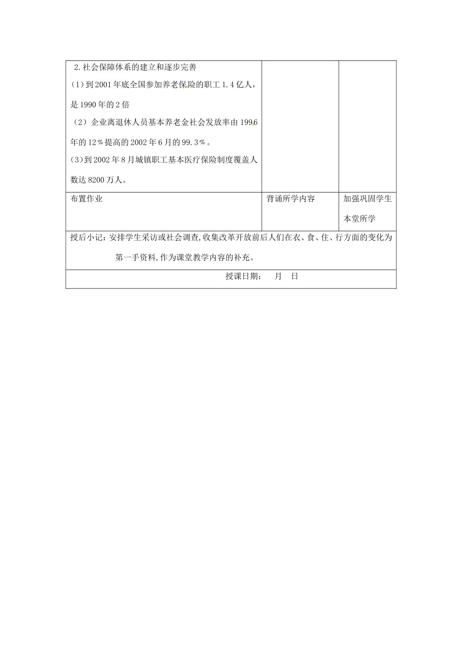 江苏省昆山市锦溪中学八年级历史下册 第21课 人们生活方式的变化教案 新人教版_第3页