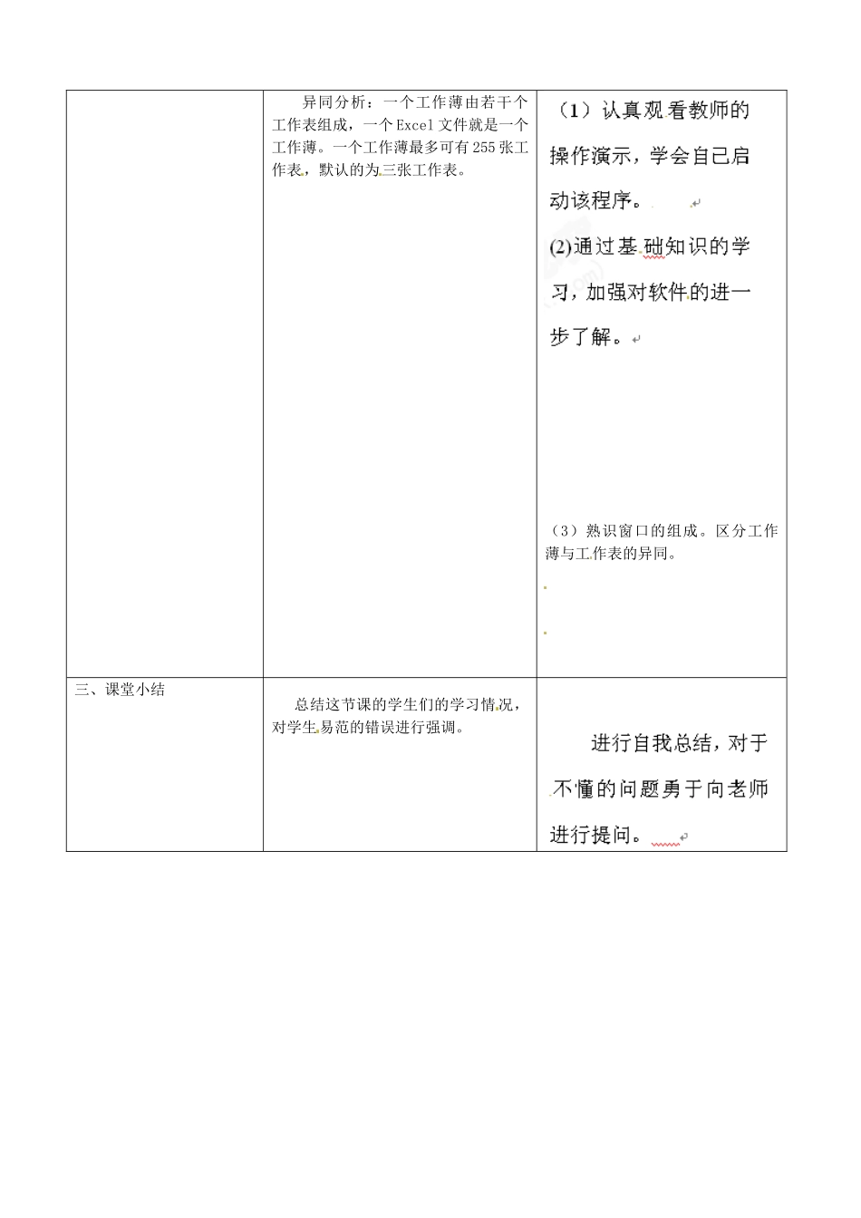 河北省秦皇岛市抚宁县驻操营学区初级中学初中信息技术《走进Excel2003》教学设计_第2页