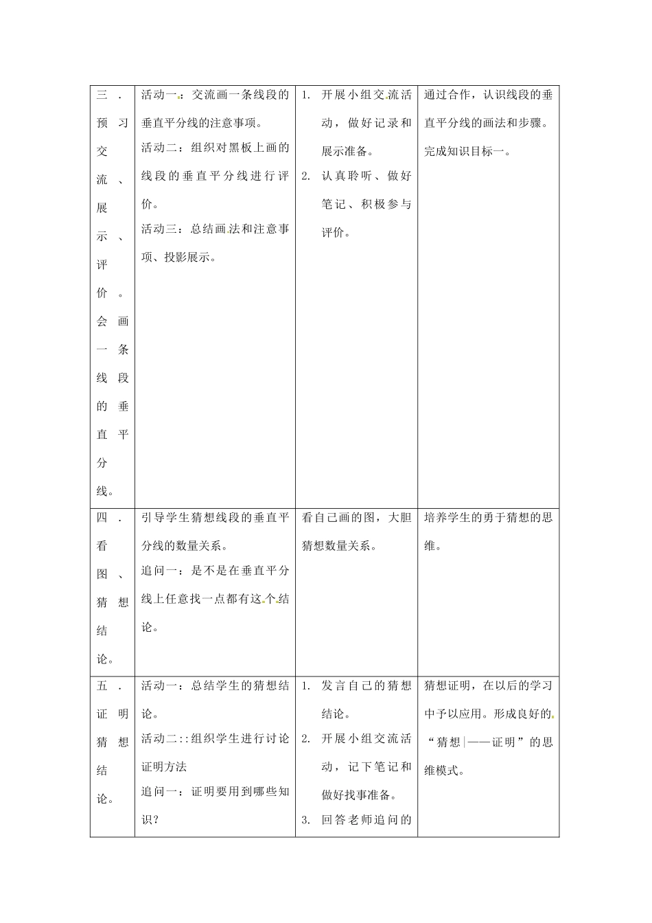 福建省惠安东周中学八年级数学上册 13.5.2 线段垂直平分线教学案 （新版）华东师大版_第2页