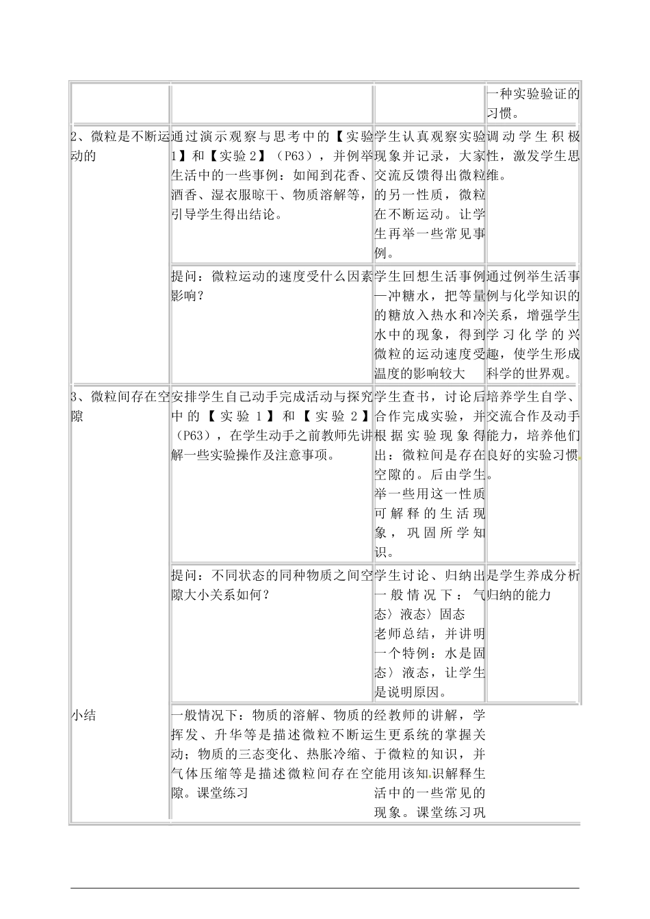 江苏省丹阳市前艾中学九年级化学全册《构成物质的基本微粒》教案 沪教版_第2页