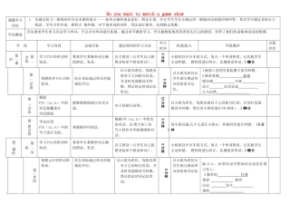 八年级英语上册 Unit 5 Do you want to watch a game show学案 （新版）人教新目标版-（新版）人教新目标版初中八年级上册英语学案