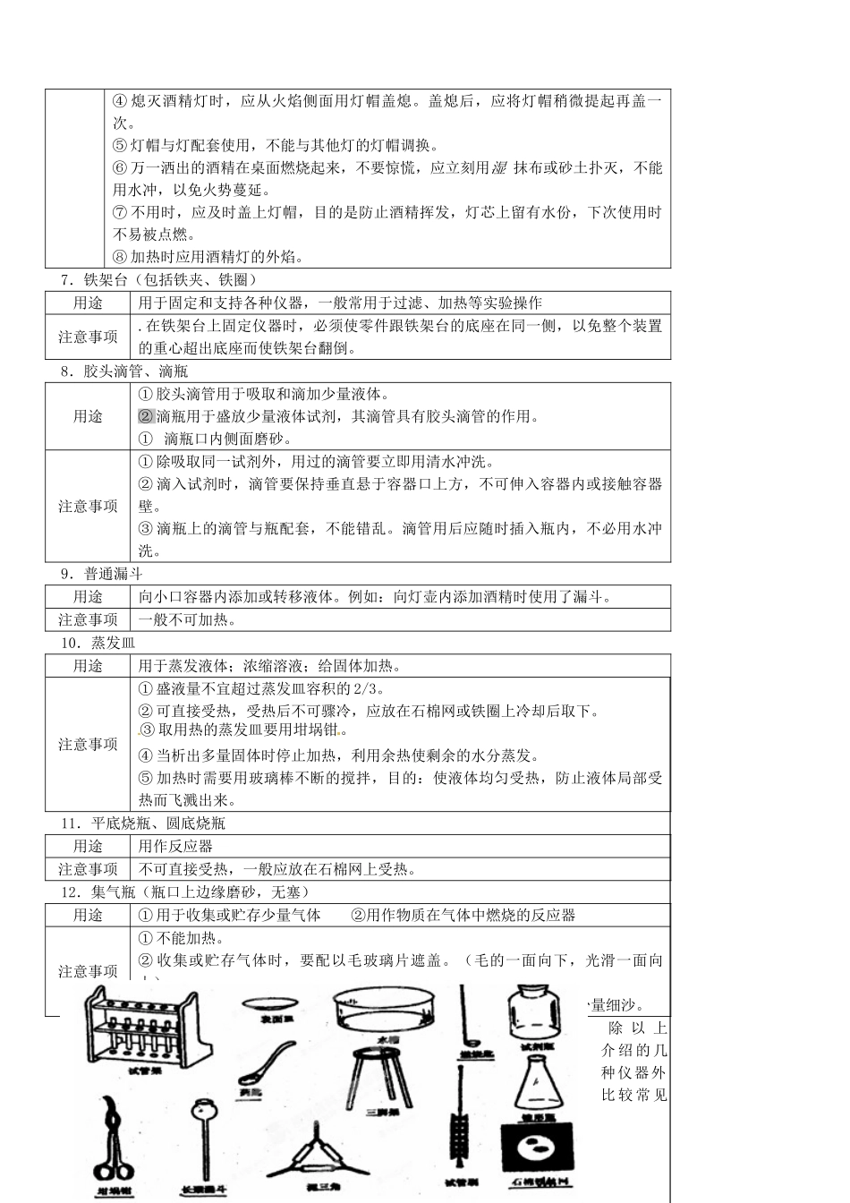 江苏省靖江市新港城初级中学九年级化学全册《化学实验基本操作》教案 沪教版_第3页