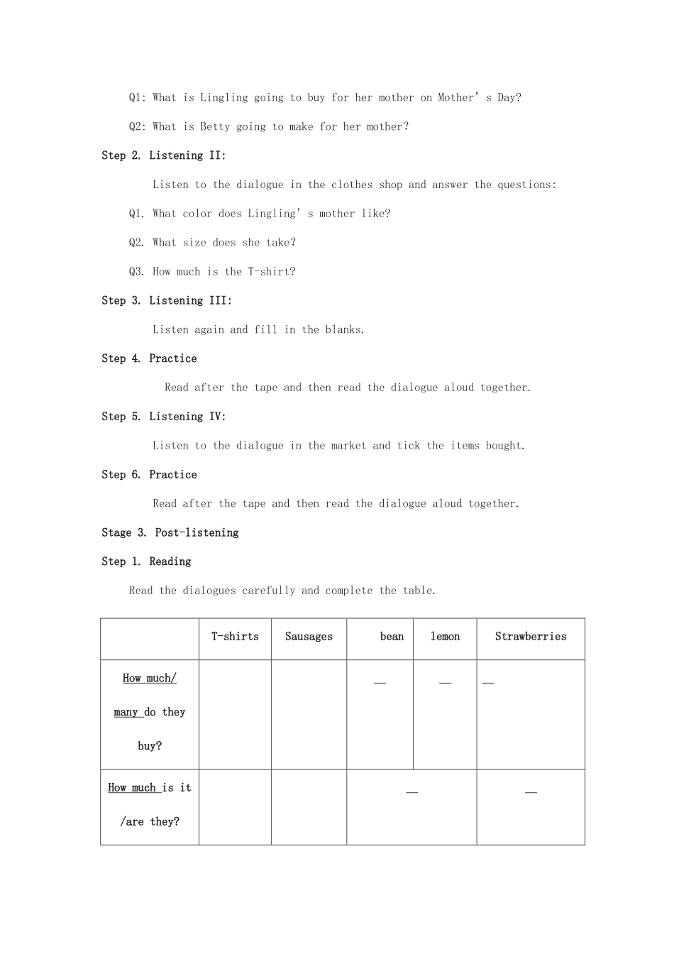 春七年级英语下册 Module 5 Shopping Unit 1 What can I do for you导学案 （新版）外研版-（新版）外研版初中七年级下册英语学案_第2页