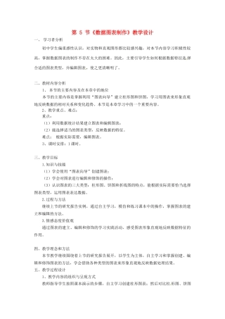 河北省秦皇岛市抚宁县驻操营学区初中信息技术 第5节 数据图表制作教学设计 新人教版