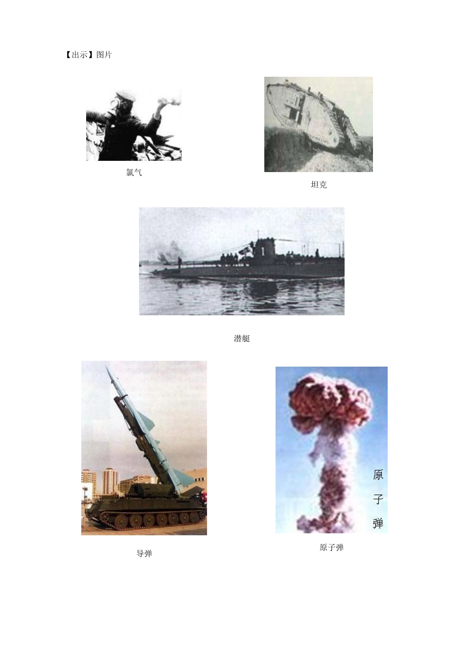 八年级历史与社会下册《全球性的震荡-规模空前的战争浩劫》教案 人教版_第2页