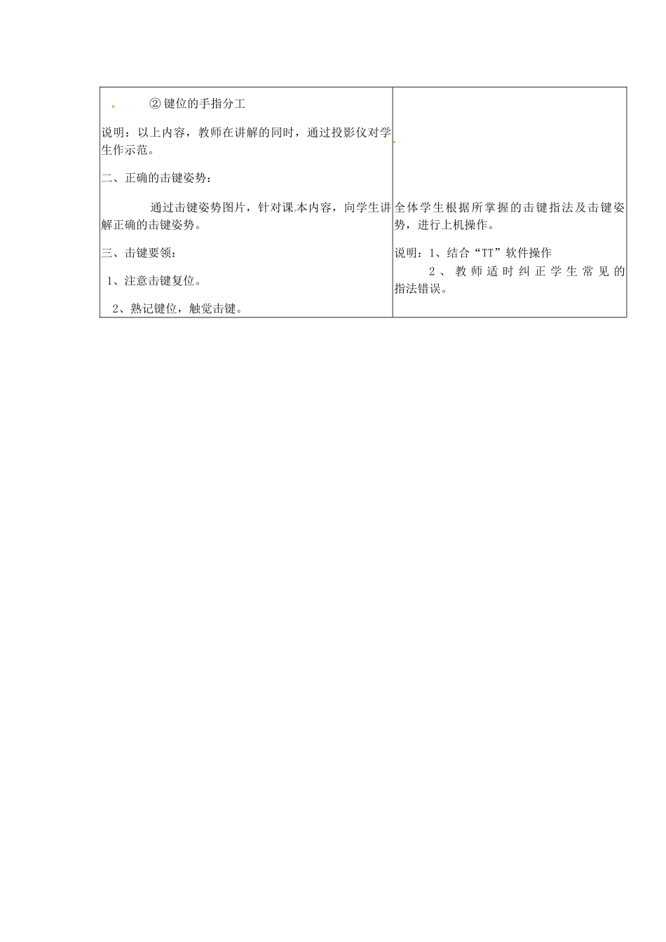 河南省濮阳市范县白衣阁第二中学初中信息技术 1.4.1《微机基本操作》教案 人教新课标版_第2页