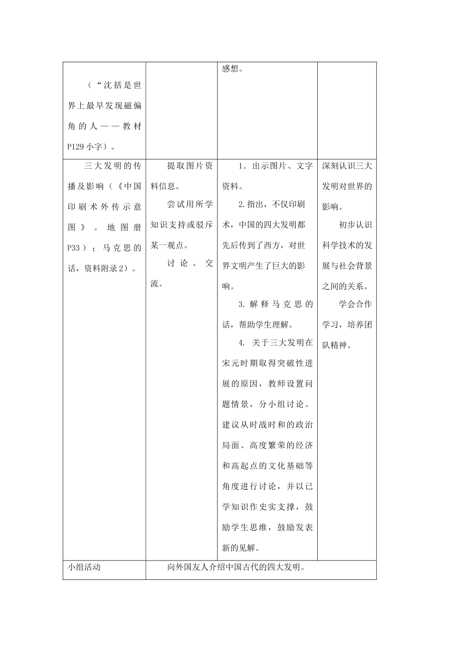 华师大版七年级历史上册第21课  三大发明的进步与传播_第3页