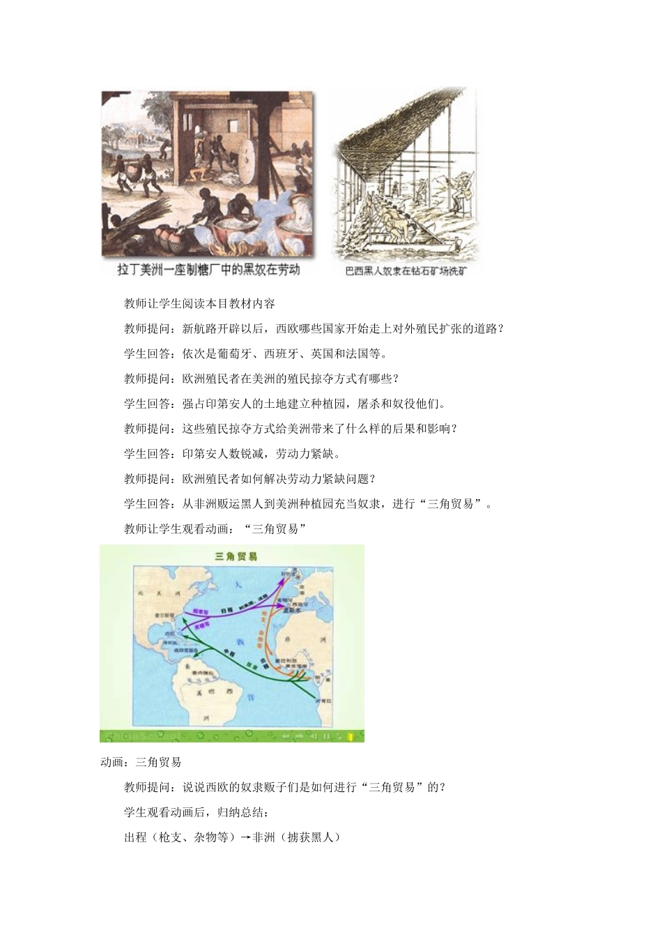 安徽省马鞍山市外国语学校九年级历史《血腥的资本积累》教案 人教新课标版_第2页