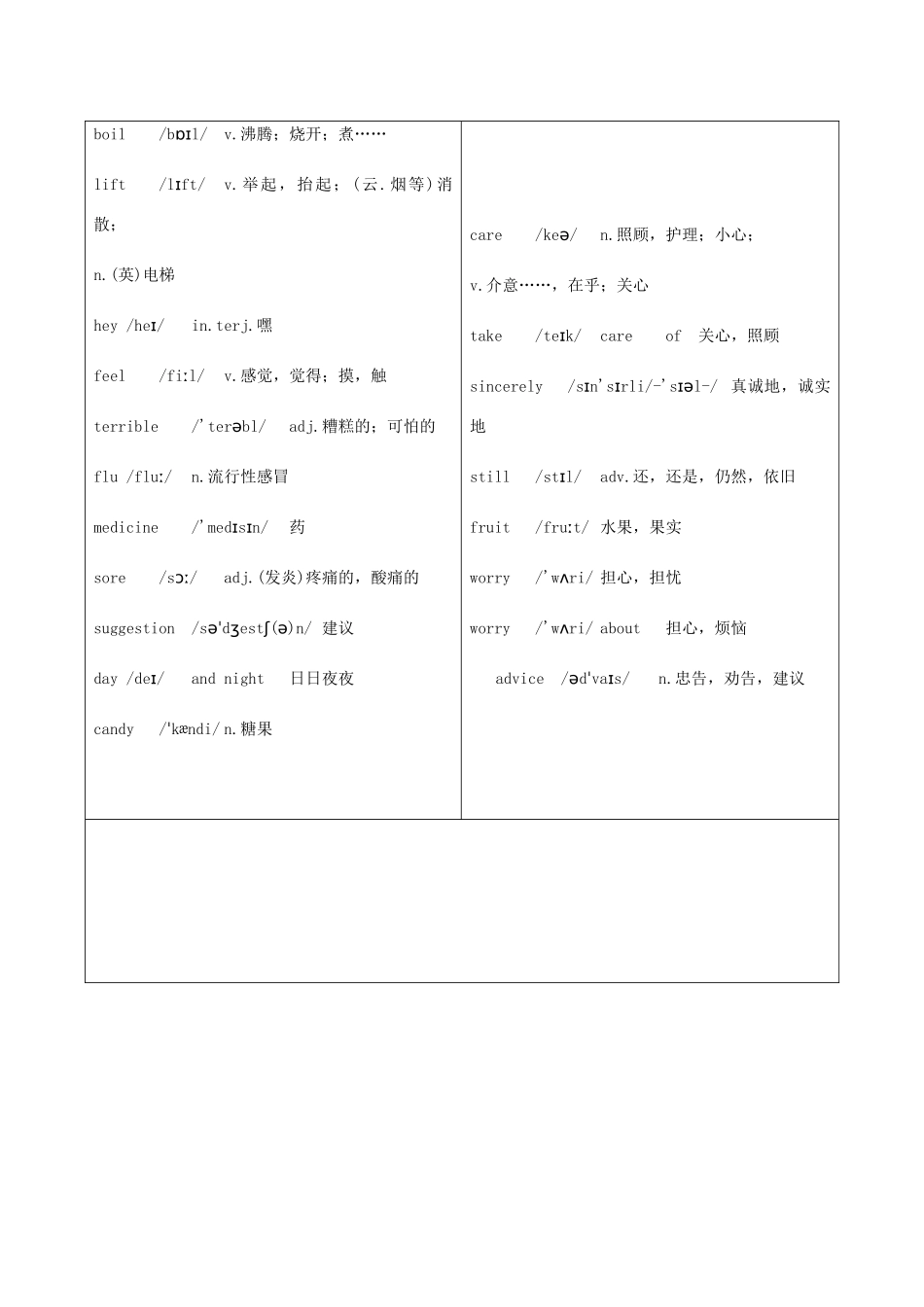 八年级英语上册 Unit 2 Keeping Healthy Topic 1 You should brush your teeth twice a day Section A辅学导学案 （新版）仁爱版-（新版）仁爱版初中八年级上册英语学案_第2页