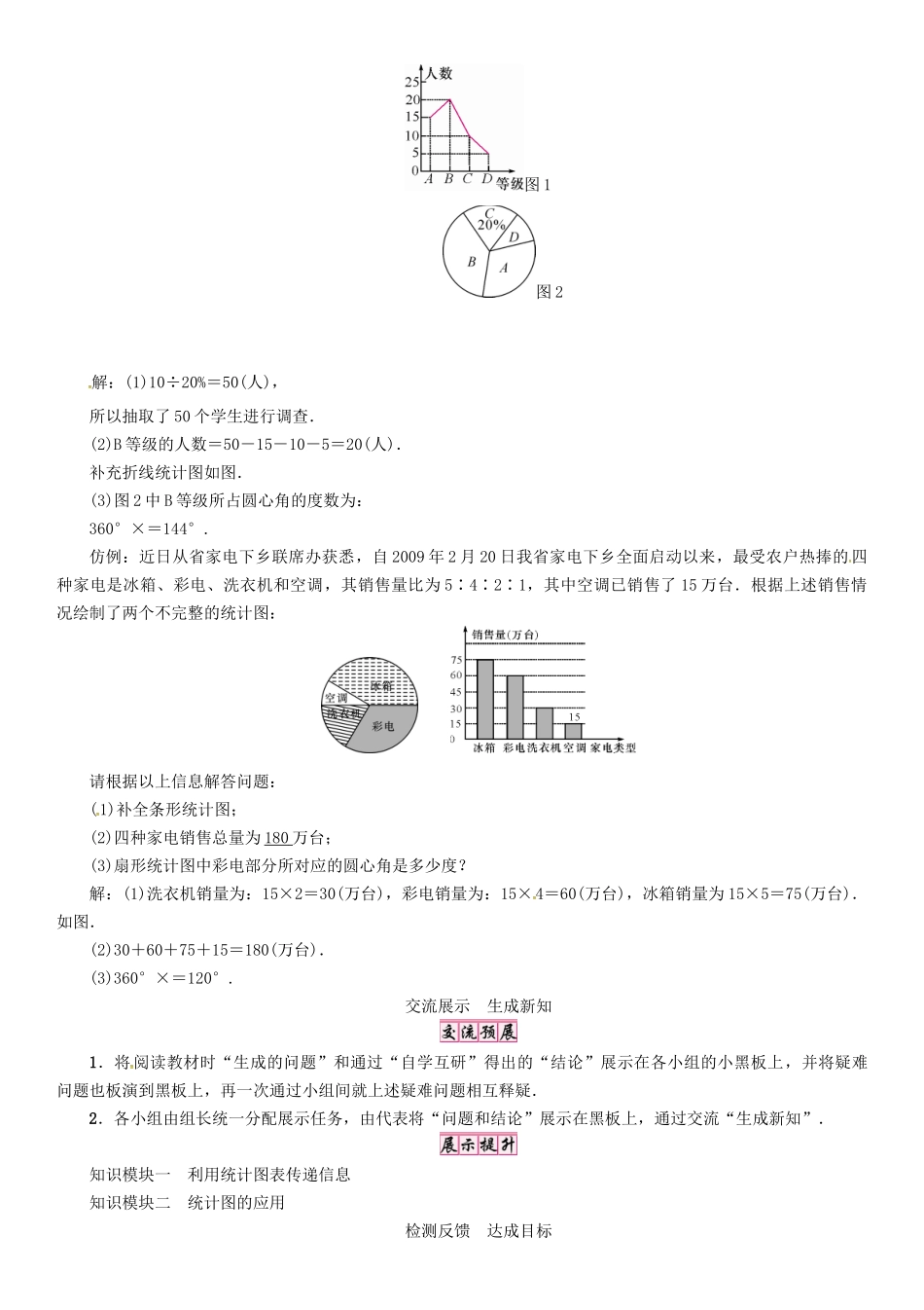 八年级数学上册 15 数据的收集与表示 课题 利用统计图表传递信息学案 （新版）华东师大版-（新版）华东师大版初中八年级上册数学学案_第3页