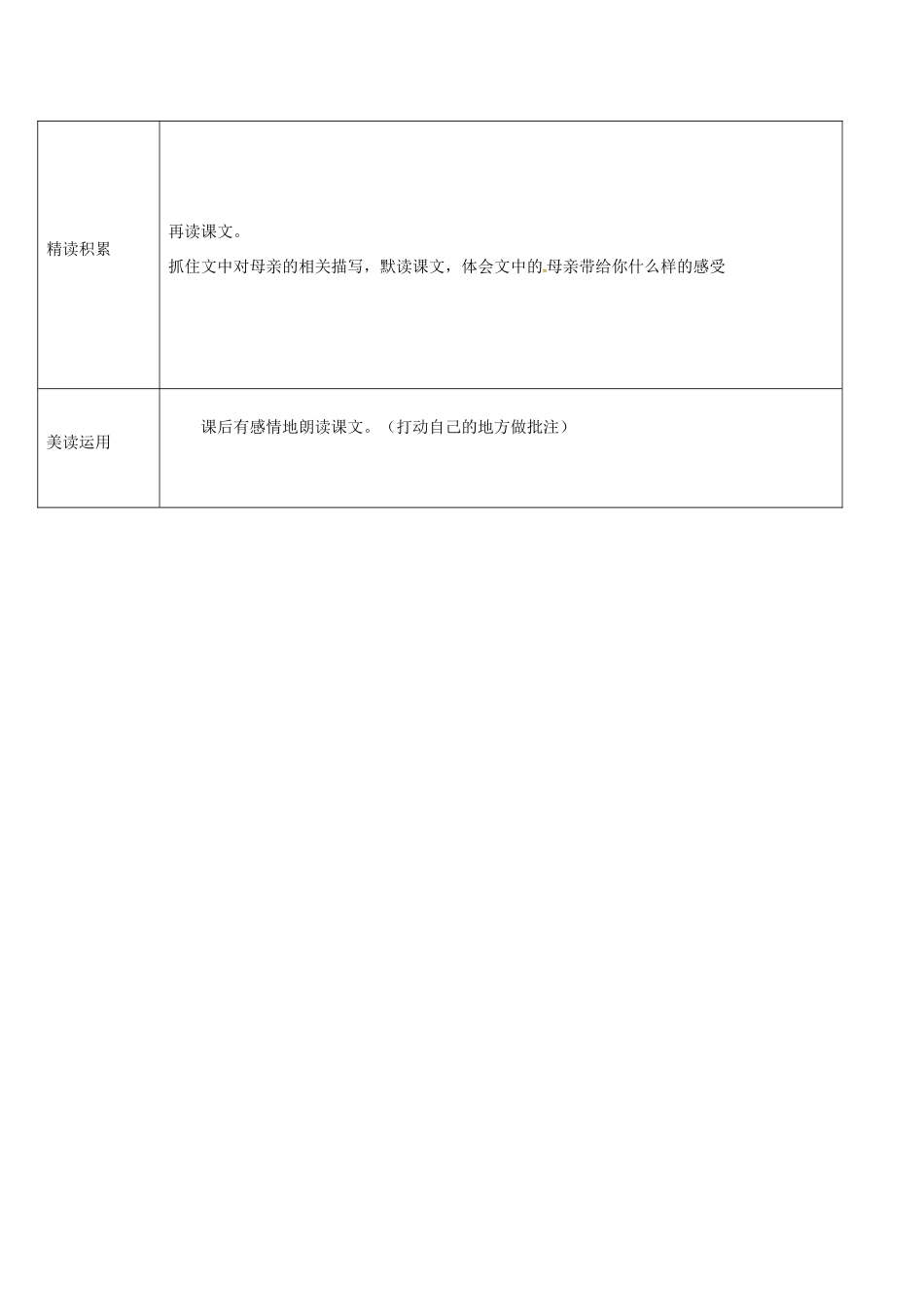 吉林省农安县七年级语文上册 第二单元 5 秋天的怀念学案1 新人教版-新人教版初中七年级上册语文学案_第2页