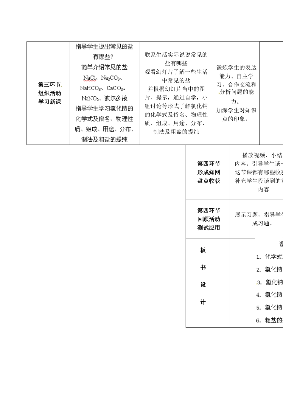 黑龙江省青冈县兴华镇中学九年级化学下册 生活中常见的盐-食盐教案 沪教版_第2页