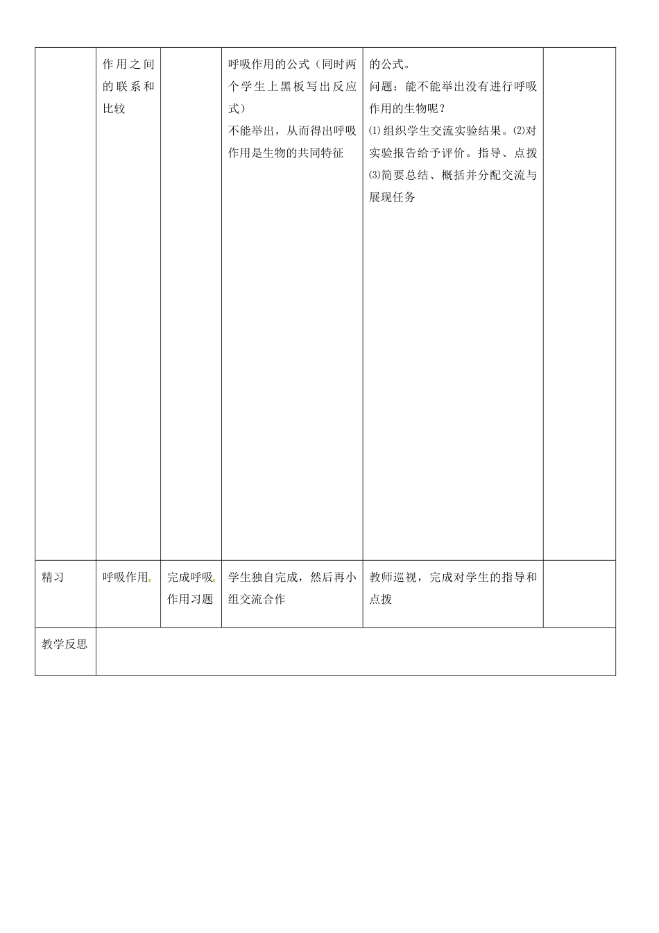 吉林省通化市七年级生物上册 第3单元 第5章 第2节 植物的呼吸作用导学案1 （新版）新人教版-（新版）新人教版初中七年级上册生物学案_第3页