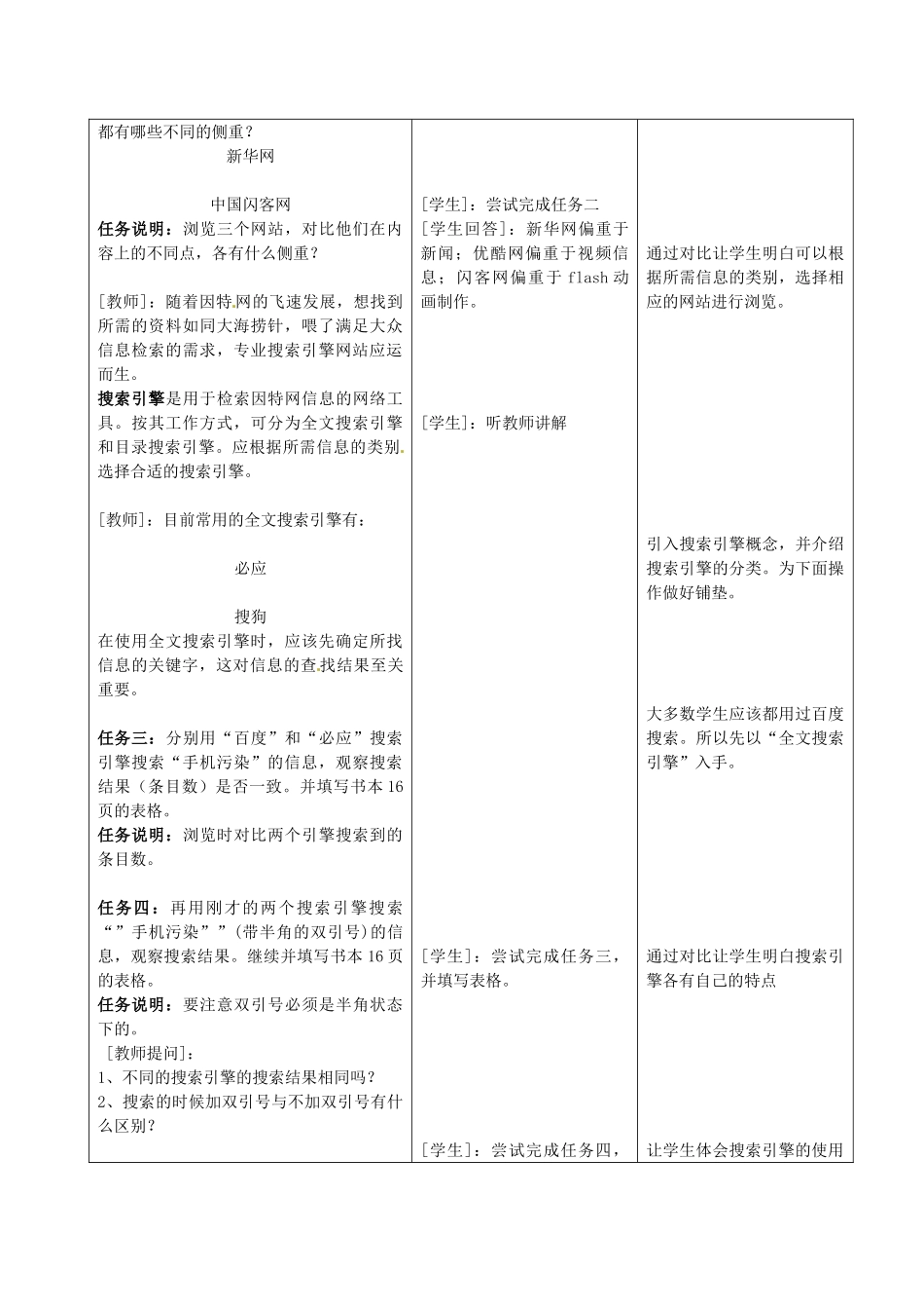 江苏省昆山市兵希中学七年级信息技术《从因特网获取信》教案 人教新课标版_第2页