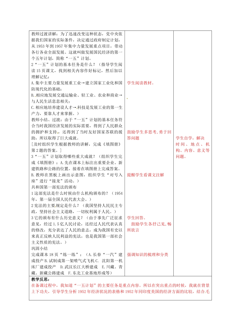 八年级历史下册《工业化的起步》教案 鲁教版-鲁教版初中八年级下册历史教案_第2页