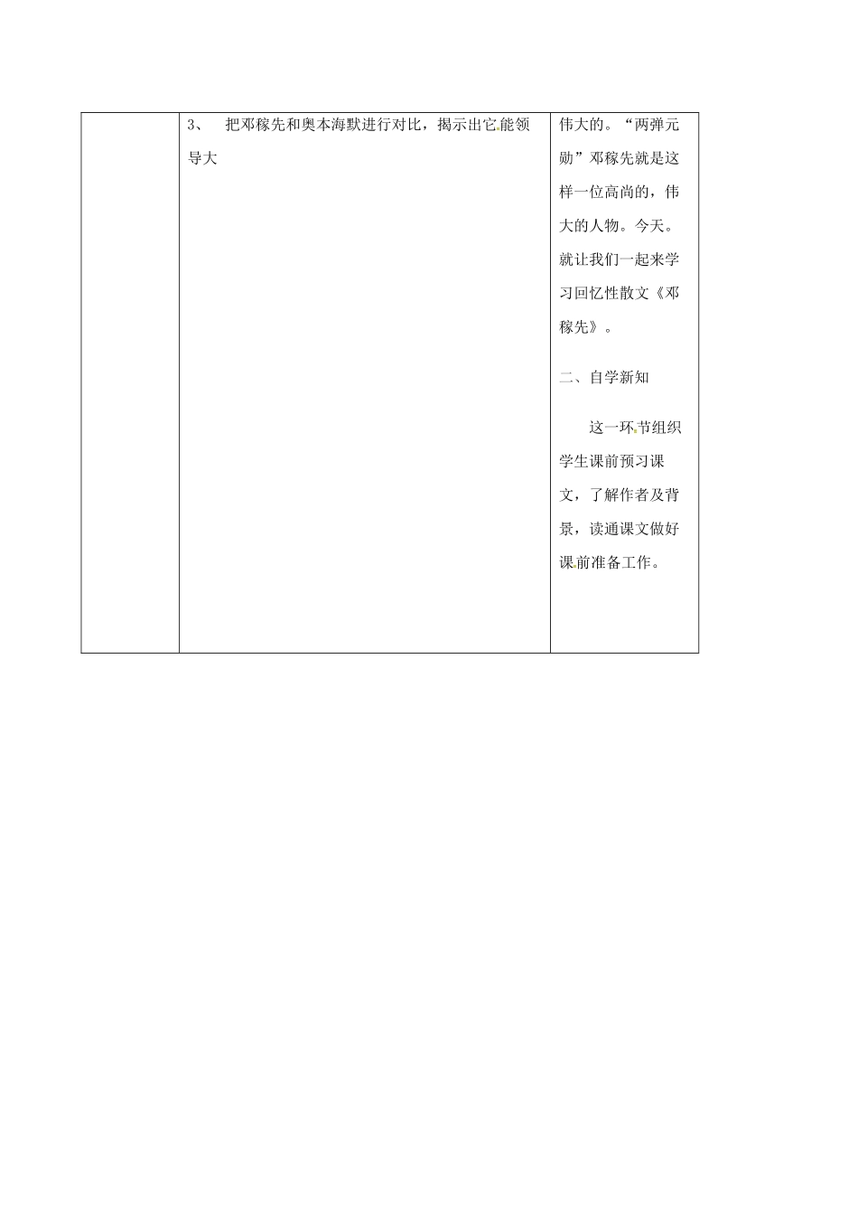 （秋季版）陕西省山阳县七年级语文下册 第一单元 1 邓稼先导学案1 新人教版-新人教版初中七年级下册语文学案_第2页