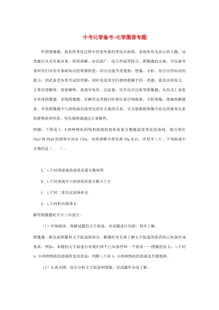 九年级化学中考备考-化学图像专题1全国通用