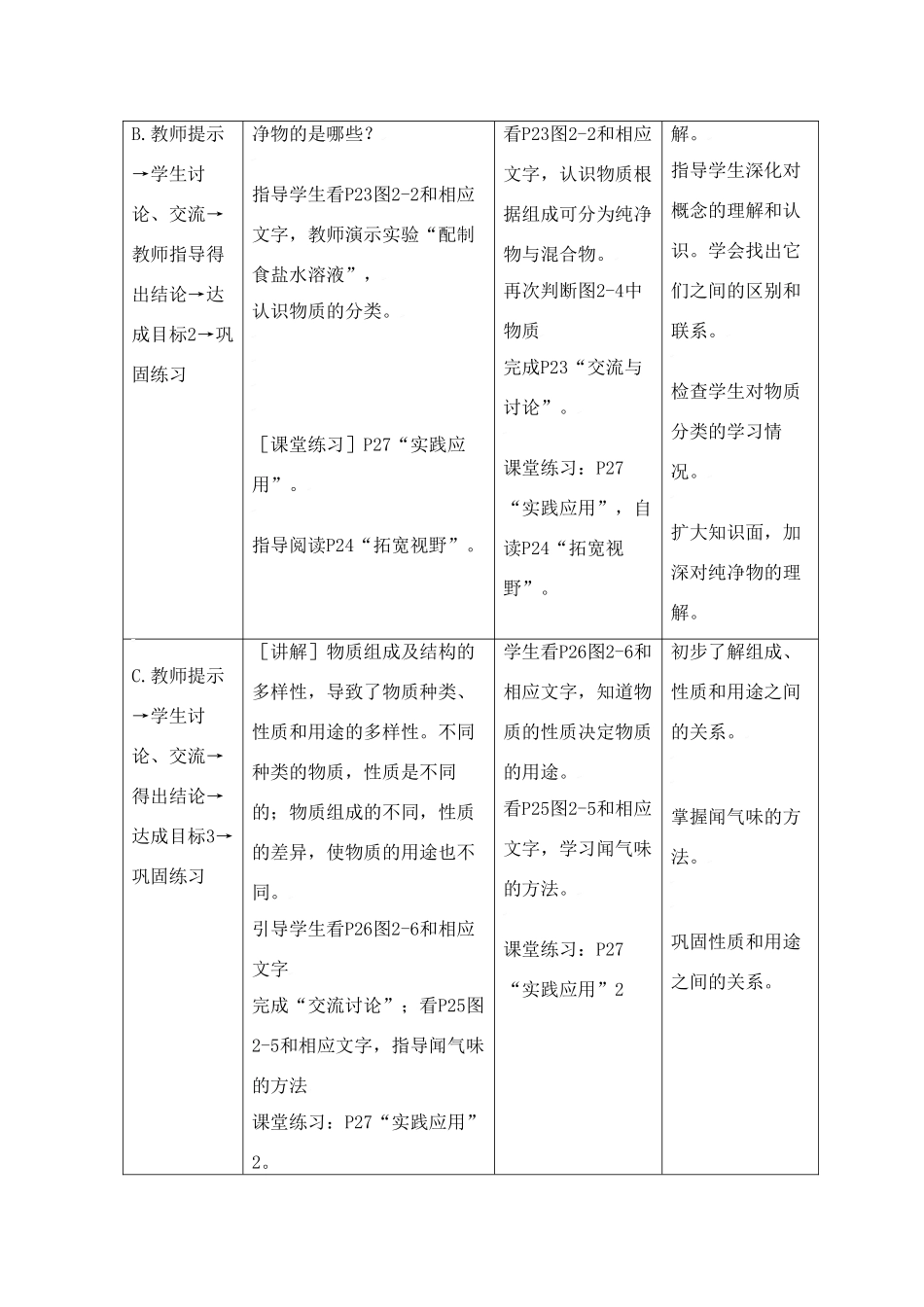 九年级化学上册专题2单元1 形形色色的物质教案湘教版_第3页