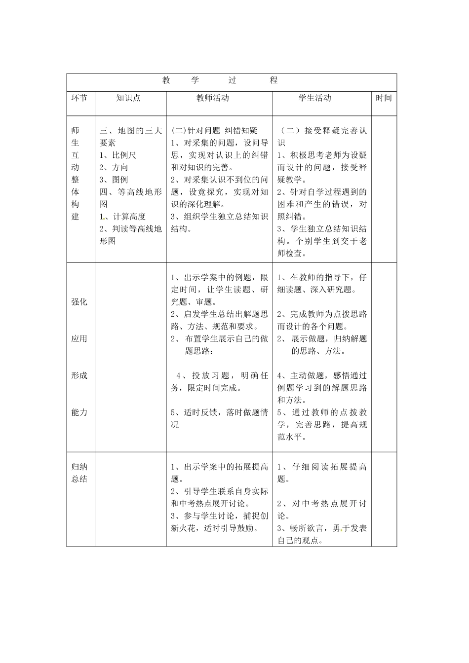 山东省临沭县第三初级中学七年级地理上册 地球和地图（1）教案 湘教版_第3页