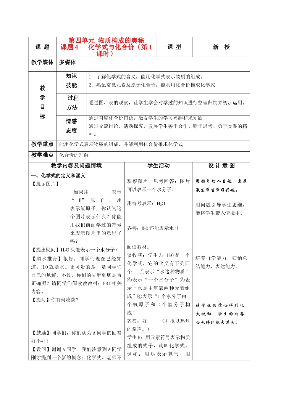 课题4化学式与化合价1_第1页