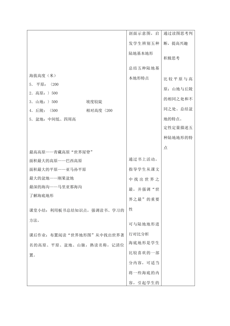 湘教版七年级上册第二章第三节世界气候教学设计_第3页
