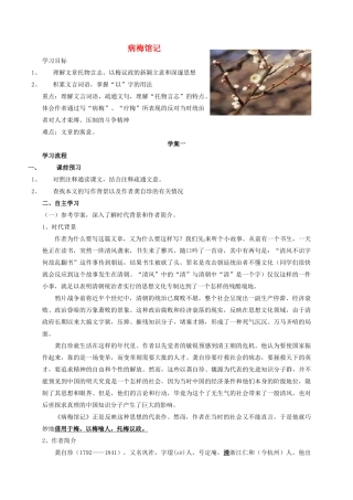 九年级语文下册 11《病梅馆记》学案（3） 冀教版-冀教版初中九年级下册语文学案