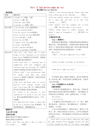 九年级英语全册 Unit 11 Sad movies make me cry（第5课时）导学案 （新版）人教新目标版-（新版）人教新目标版初中九年级全册英语学案