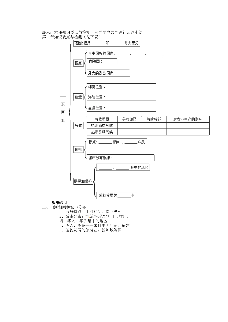 四川省宜宾县复龙初级中学七年级地理下册 第二课时 气候和经济教案 粤教版_第2页