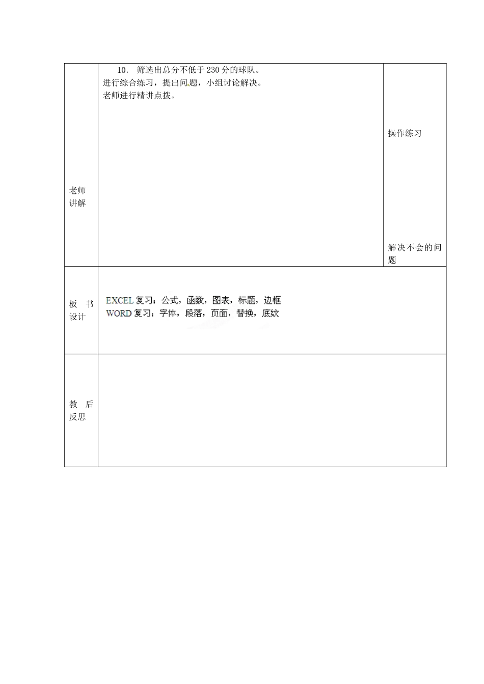 山东省滨州市邹平实验中学七年级信息技术《第18课时总复习》教案 人教新课标版_第2页