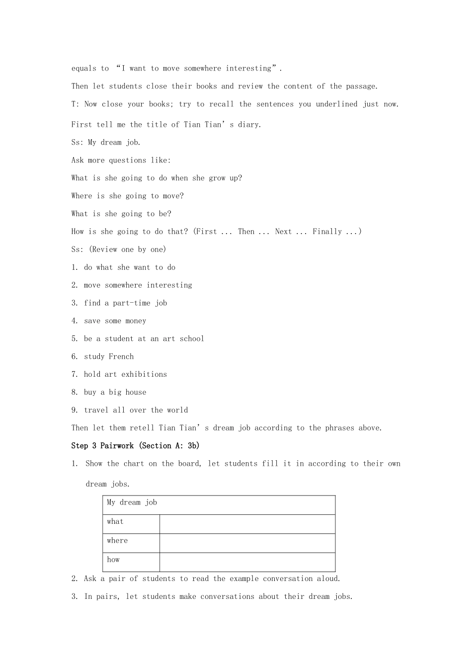 山东省肥城市安站中学八年级英语上册 Unit 10 I’m going to be a basketball player.Period 2导学案 人教新目标版_第2页