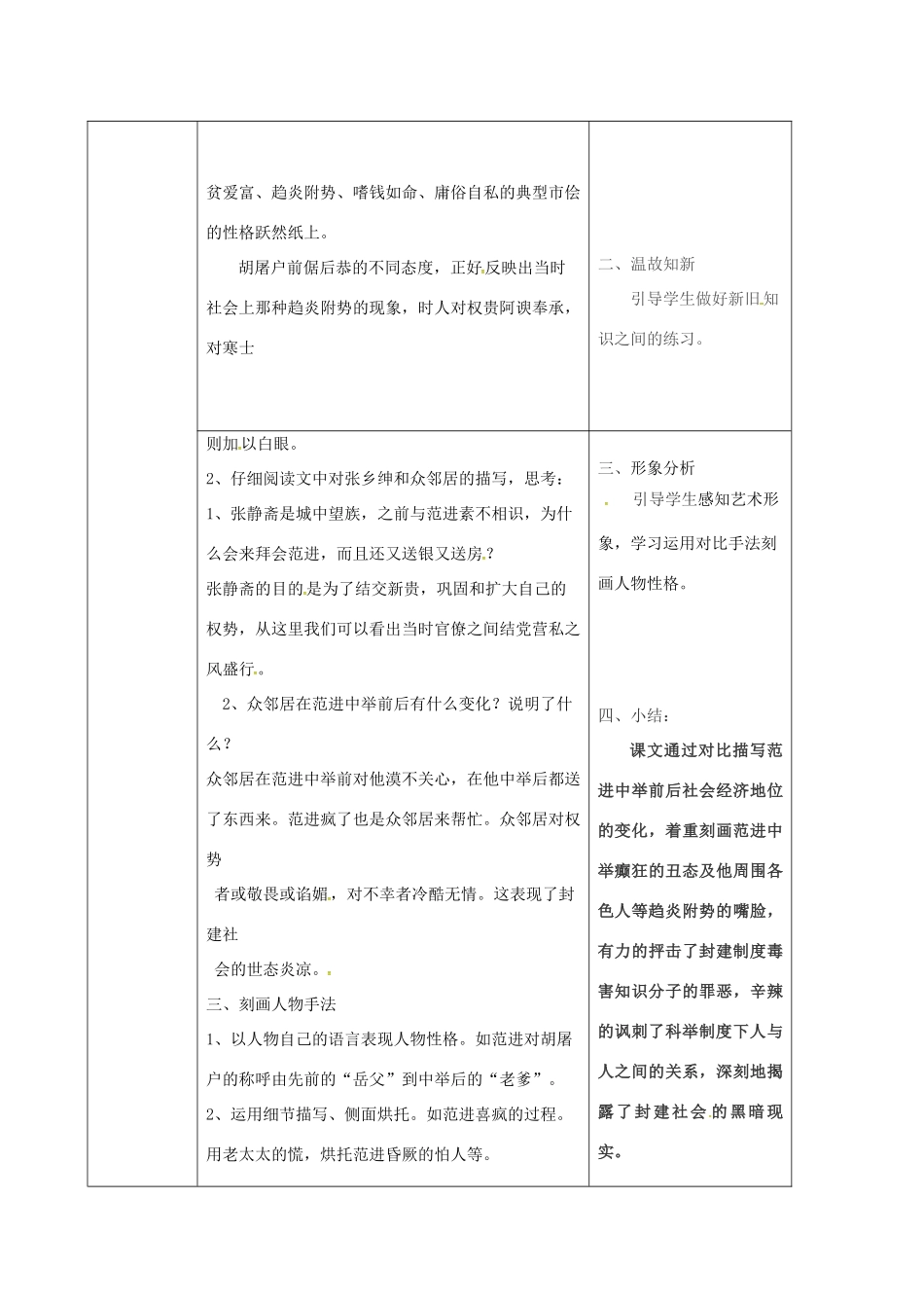 九年级语文上册 19《范进中举》导学案2 新人教版-新人教版初中九年级上册语文学案_第2页