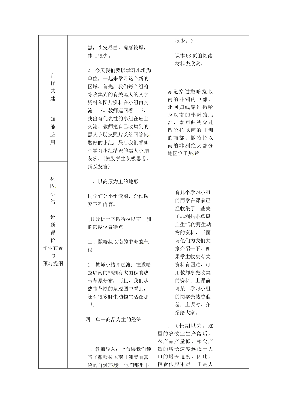 山东省临沂市蒙阴县第四中学七年级地理下册 8.3 撒哈拉以南的非洲教案 （新版）新人教版_第2页