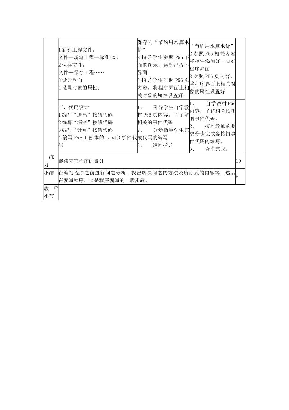 山东省郯城第三中学初中信息技术 节约用水算水价教案1_第2页