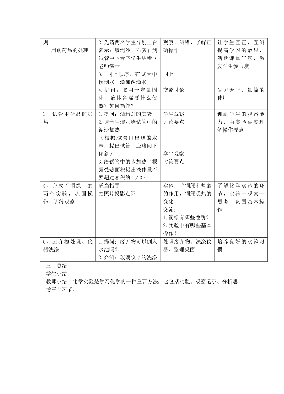 江苏省丹阳市前艾中学九年级化学全册《怎样学习和研究化学（第1课时）》教案 沪教版_第2页