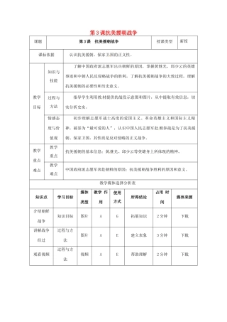 陕西省安康市石泉县池河镇八年级历史下册 第一单元 走向社会主义 第3课 抗美援朝教案1 北师大版-北师大版初中八年级下册历史教案